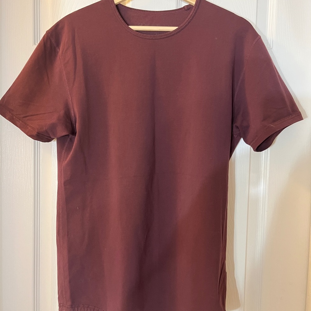 BYLT Basics Men's Burgundy Short Sleeve Tee